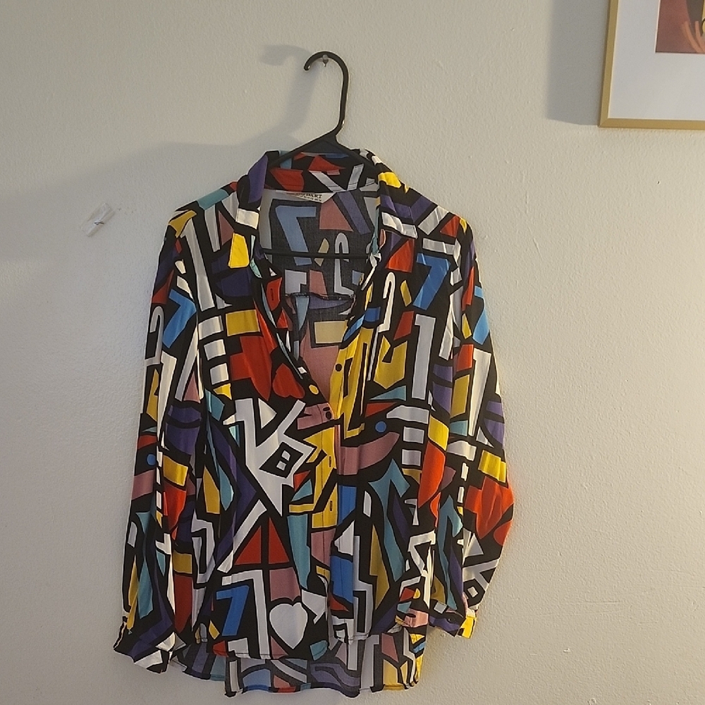 Colorful Geometric Men's Shirt
